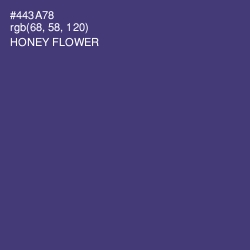 #443A78 - Honey Flower Color Image