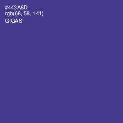 #443A8D - Gigas Color Image
