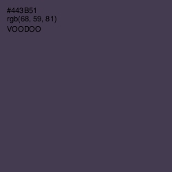 #443B51 - Voodoo Color Image