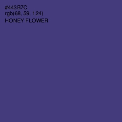 #443B7C - Honey Flower Color Image