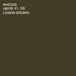#443D26 - Lisbon Brown Color Image