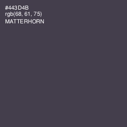 #443D4B - Matterhorn Color Image