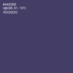 #443D65 - Voodoo Color Image
