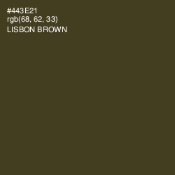 #443E21 - Lisbon Brown Color Image