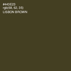 #443E23 - Lisbon Brown Color Image