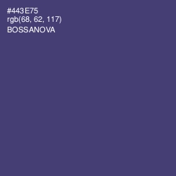 #443E75 - Bossanova Color Image