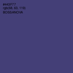 #443F77 - Bossanova Color Image