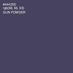 #44425D - Gun Powder Color Image