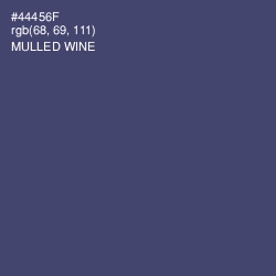 #44456F - Mulled Wine Color Image