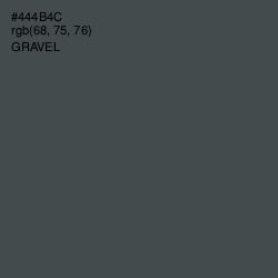 #444B4C - Gravel Color Image