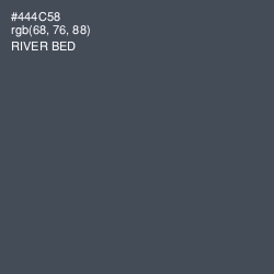 #444C58 - River Bed Color Image