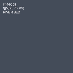 #444C59 - River Bed Color Image