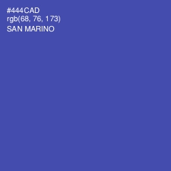 #444CAD - San Marino Color Image