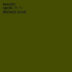 #444D01 - Bronze Olive Color Image