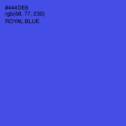 #444DE6 - Royal Blue Color Image