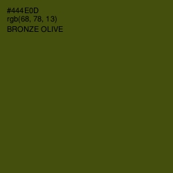 #444E0D - Bronze Olive Color Image