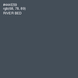 #444E59 - River Bed Color Image