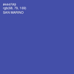 #444FA9 - San Marino Color Image
