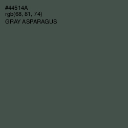 #44514A - Gray Asparagus Color Image