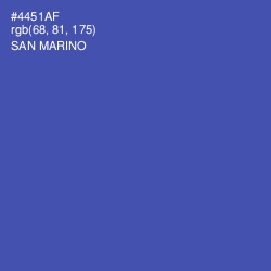 #4451AF - San Marino Color Image