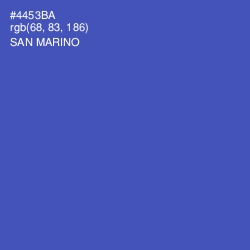 #4453BA - San Marino Color Image