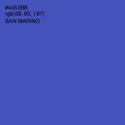 #4453BB - San Marino Color Image