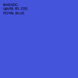 #4455DC - Royal Blue Color Image