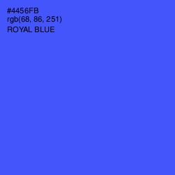 #4456FB - Royal Blue Color Image