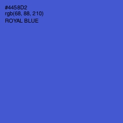 #4458D2 - Royal Blue Color Image