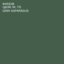 #445E4B - Gray Asparagus Color Image