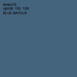 #44647E - Blue Bayoux Color Image