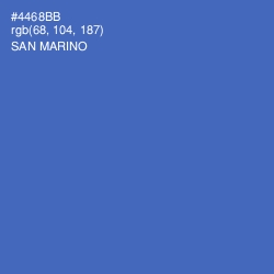 #4468BB - San Marino Color Image