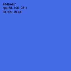 #446AE7 - Royal Blue Color Image