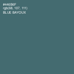 #446B6F - Blue Bayoux Color Image