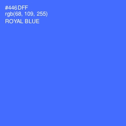 #446DFF - Royal Blue Color Image