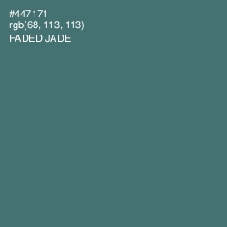 #447171 - Faded Jade Color Image