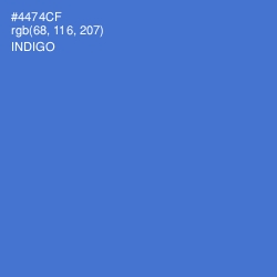 #4474CF - Indigo Color Image