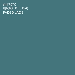 #44757C - Faded Jade Color Image