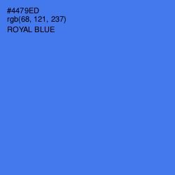 #4479ED - Royal Blue Color Image