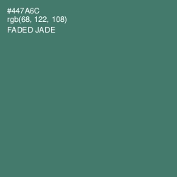 #447A6C - Faded Jade Color Image