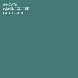 #447A76 - Faded Jade Color Image