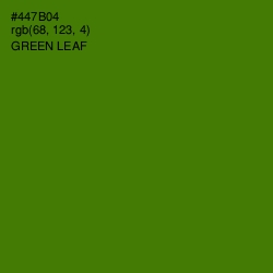 #447B04 - Green Leaf Color Image