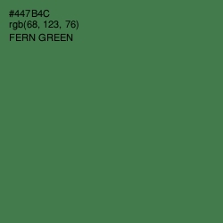 #447B4C - Fern Green Color Image