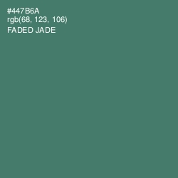 #447B6A - Faded Jade Color Image