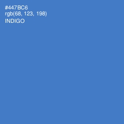 #447BC6 - Indigo Color Image