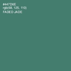 #447D6E - Faded Jade Color Image