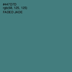 #447D7D - Faded Jade Color Image