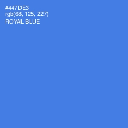 #447DE3 - Royal Blue Color Image