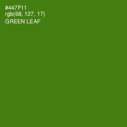 #447F11 - Green Leaf Color Image