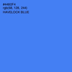 #4480F4 - Havelock Blue Color Image